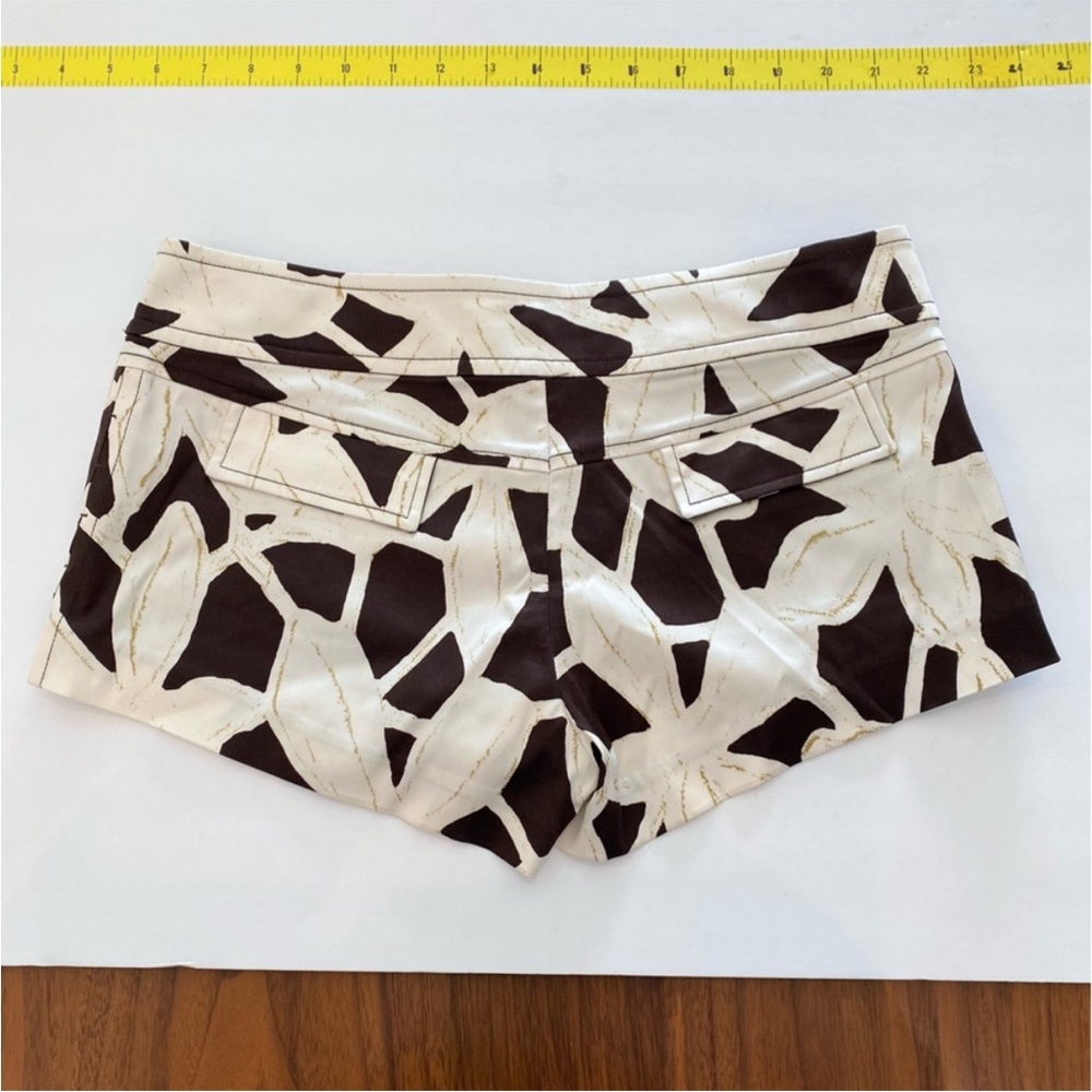 Diane Von Furstenberg Brown and White Women Shorts